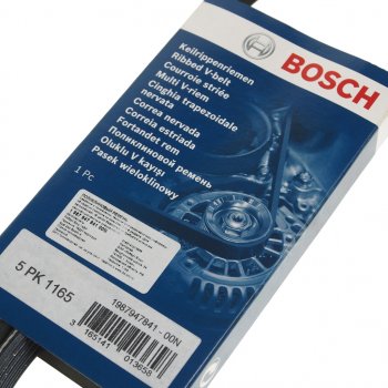 729 р. Ремень приводной поликлиновой 5PK1165 BOSCH BOSCH 1987947841  с доставкой в г. Кемерово. Увеличить фотографию 2