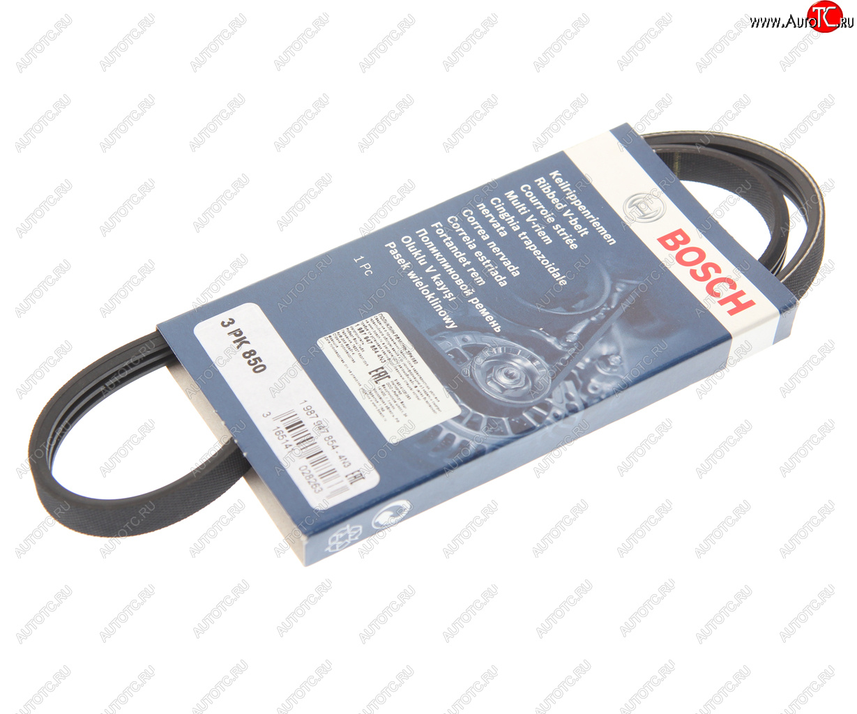 429 р. Ремень приводной поликлиновой 3PK850 BOSCH BOSCH 1987947854  с доставкой в г. Кемерово