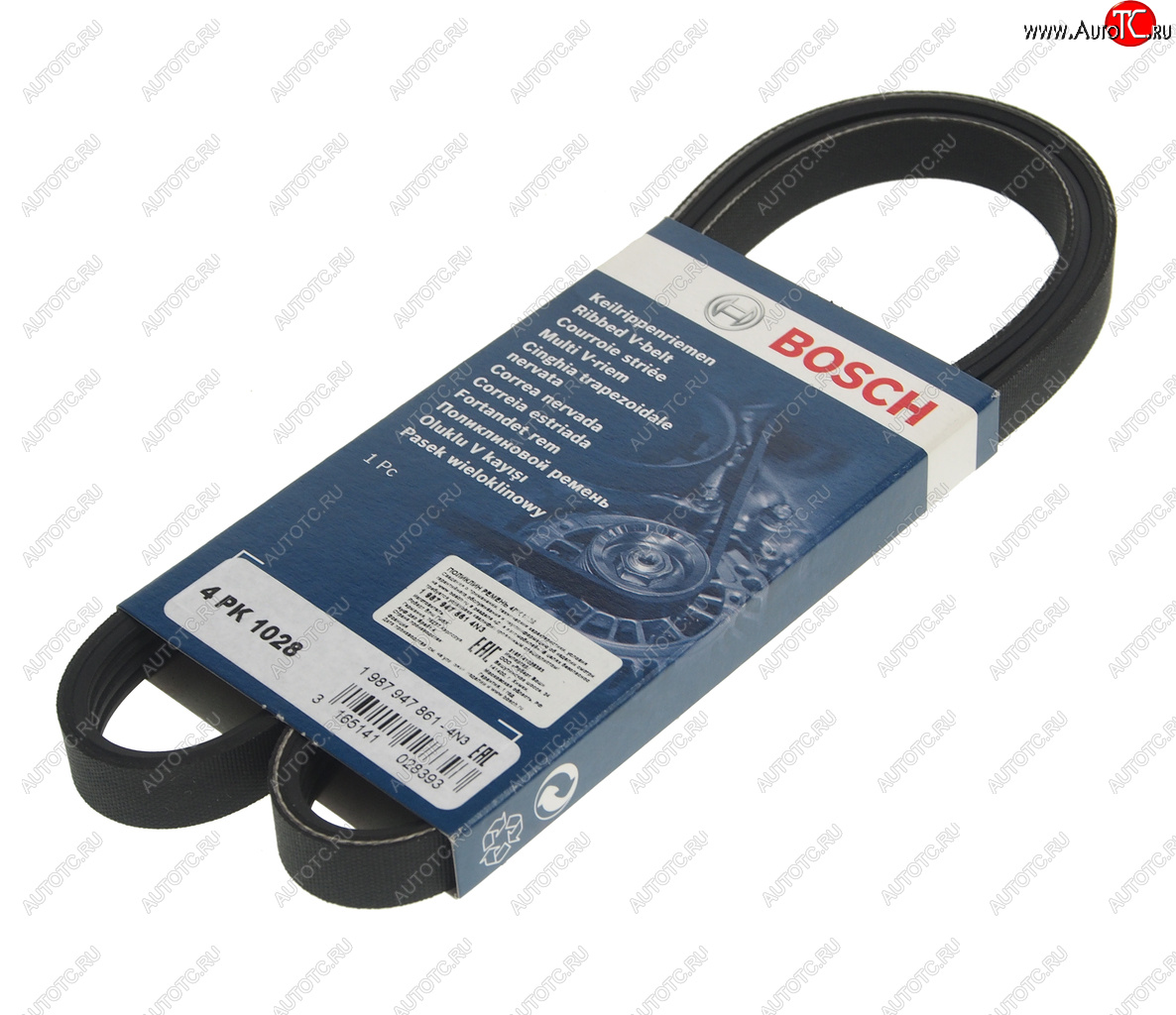 569 р. Ремень приводной поликлиновой 4PK1028 BOSCH BOSCH 1987947861  с доставкой в г. Кемерово
