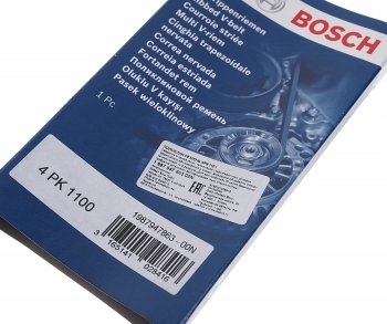 599 р. Ремень приводной поликлиновой 4PK1100 BOSCH BOSCH 1987947863 BOSCH 1987947863  с доставкой в г. Кемерово. Увеличить фотографию 2