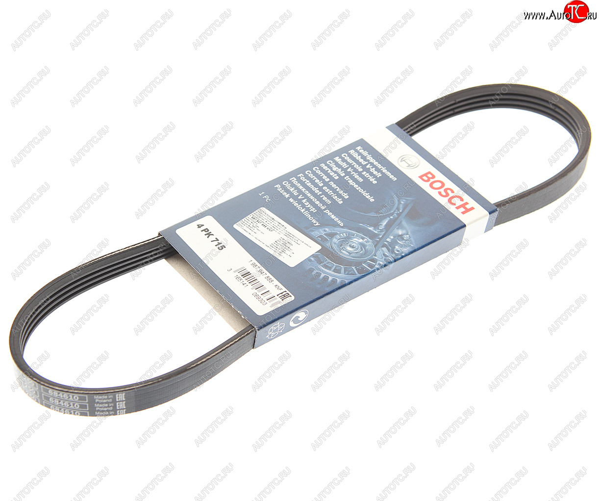 499 р. Ремень приводной поликлиновой 4PK715 BOSCH BOSCH 1987947888 BOSCH 1987947888  с доставкой в г. Кемерово
