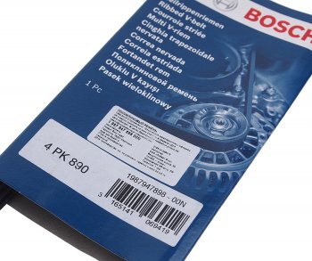 599 р. Ремень приводной поликлиновой 4PK890 BOSCH BOSCH 1987947898 BOSCH 1987947898  с доставкой в г. Кемерово. Увеличить фотографию 2