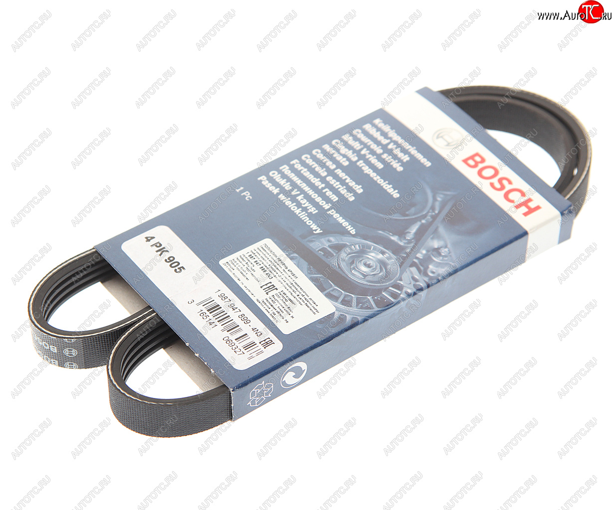619 р. Ремень приводной поликлиновой 4PK905 BOSCH BOSCH 1987947899  с доставкой в г. Кемерово