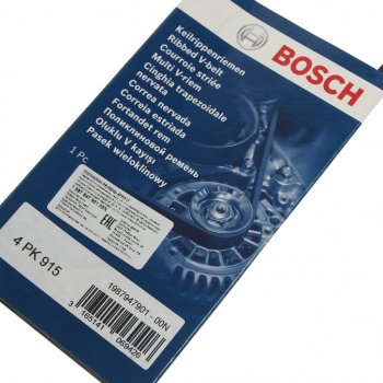 539 р. Ремень приводной поликлиновой 4PK915 BOSCH BOSCH 1987947901  с доставкой в г. Кемерово. Увеличить фотографию 2