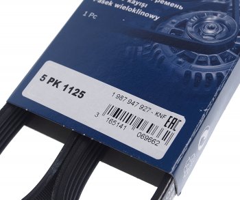 849 р. Ремень приводной поликлиновой 5PK1125 BOSCH BOSCH 1987947927  с доставкой в г. Кемерово. Увеличить фотографию 2