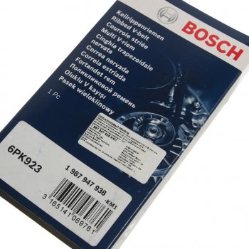 819 р. Ремень приводной поликлиновой 6PK923 BOSCH BOSCH 1987947938 BOSCH 1987947938  с доставкой в г. Кемерово. Увеличить фотографию 2