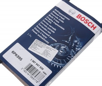 819 р. Ремень приводной поликлиновой 6PK995 SKODA Fabia (07-) (1.4 TDI) BOSCH BOSCH 1987947939  с доставкой в г. Кемерово. Увеличить фотографию 2