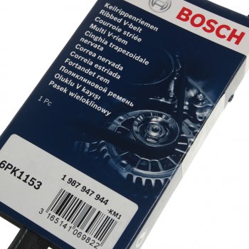799 р. Ремень приводной поликлиновой 6PK1153 BOSCH BOSCH 1987947944  с доставкой в г. Кемерово. Увеличить фотографию 2