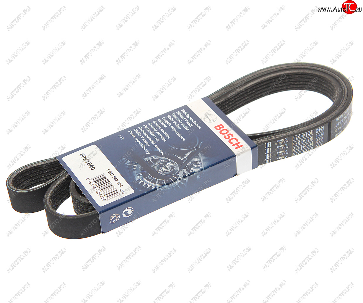 1 579 р. Ремень приводной поликлиновой 6PK1840 BOSCH BOSCH 1987947984 BOSCH 1987947984  с доставкой в г. Кемерово
