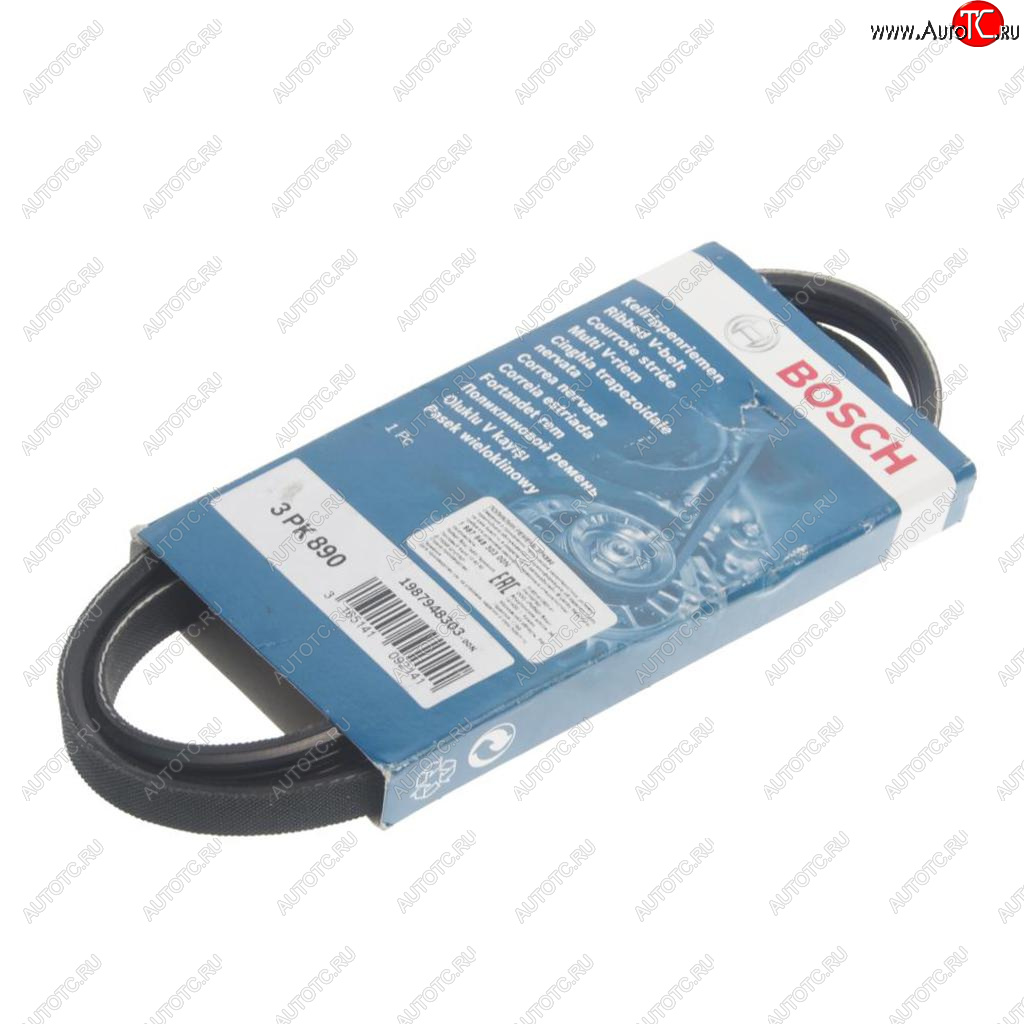 619 р. Ремень приводной поликлиновой 3PK890 BOSCH BOSCH 1987948303 BOSCH 1987948303  с доставкой в г. Кемерово