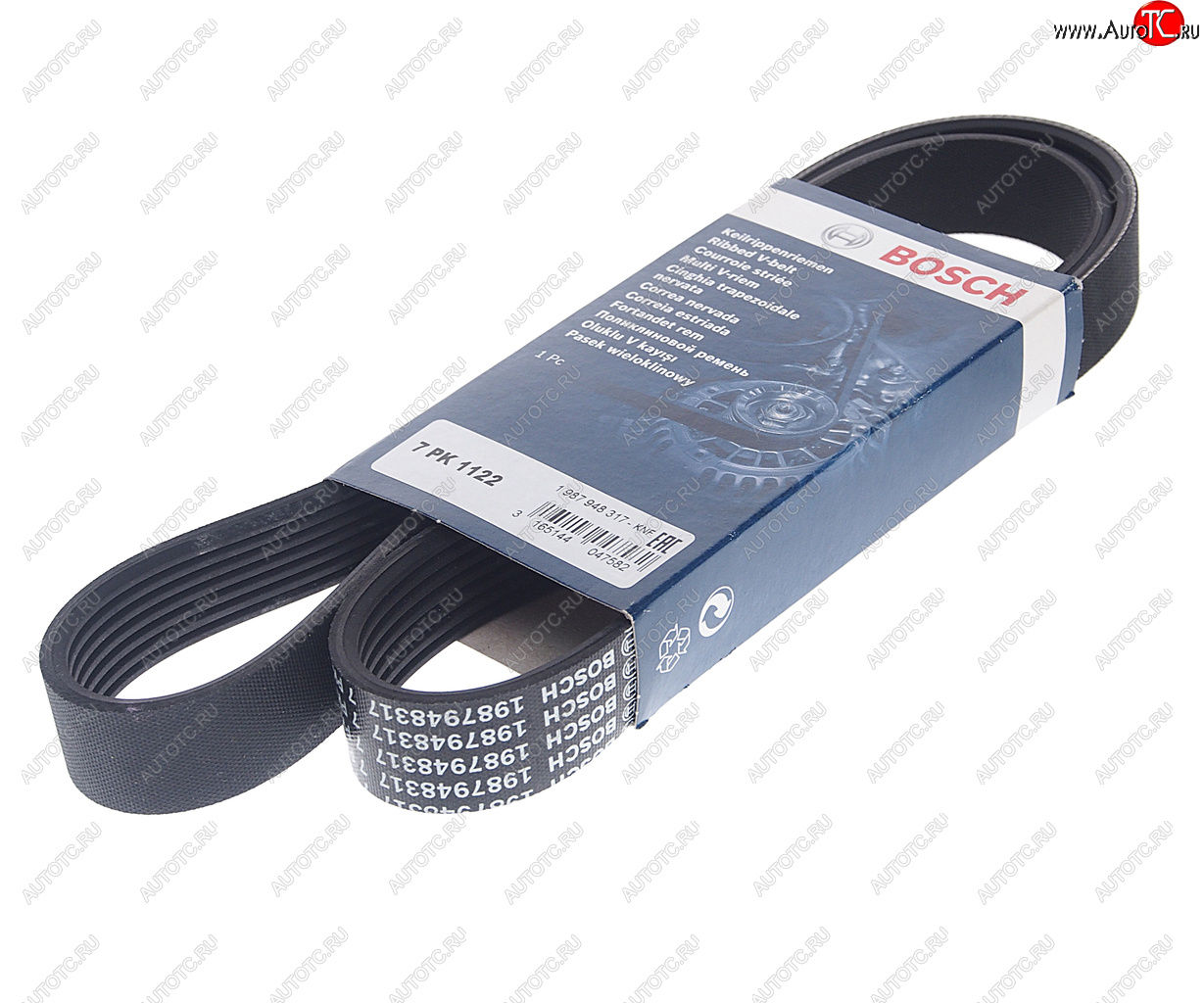 1 189 р. Ремень приводной поликлиновой 7PK1125 NISSAN Juke (10-) генератора BOSCH BOSCH 1987948317  с доставкой в г. Кемерово