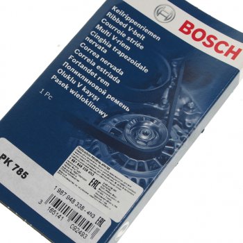 499 р. Ремень приводной поликлиновой 4PK785 BOSCH BOSCH 1987948338  с доставкой в г. Кемерово. Увеличить фотографию 2