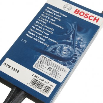 1 249 р. Ремень приводной поликлиновой 5PK1368 BOSCH BOSCH 1987948347  с доставкой в г. Кемерово. Увеличить фотографию 2
