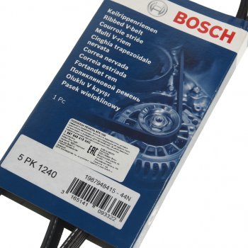 959 р. Ремень приводной поликлиновой 5PK1240 BOSCH BOSCH 1987948415 BOSCH 1987948415  с доставкой в г. Кемерово. Увеличить фотографию 2