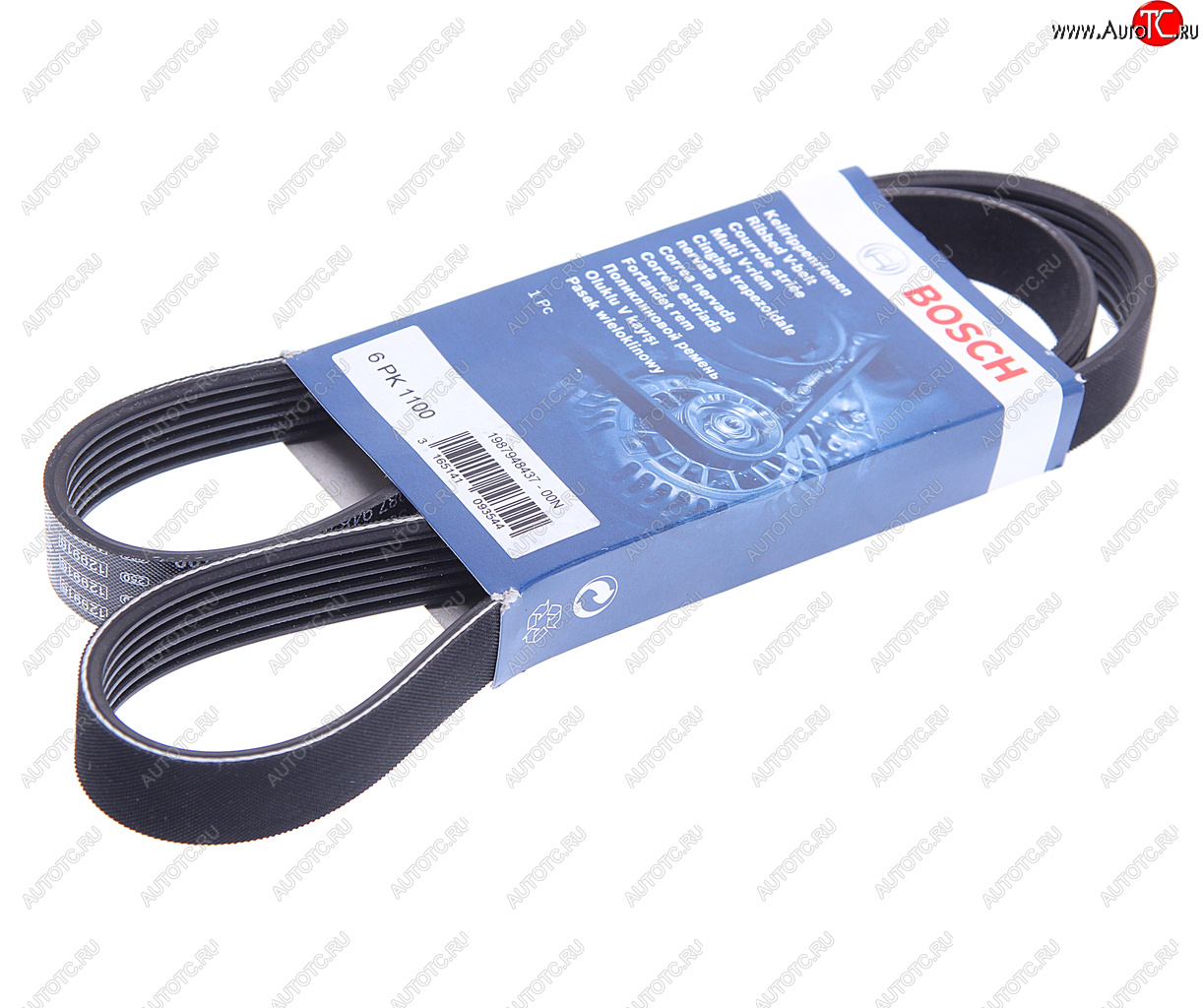 899 р. Ремень приводной поликлиновой 6PK1100 BOSCH BOSCH 1987948437  с доставкой в г. Кемерово