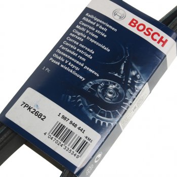 2 199 р. Ремень приводной поликлиновой 7РК 2682 BOSCH BOSCH 1987948441  с доставкой в г. Кемерово. Увеличить фотографию 2