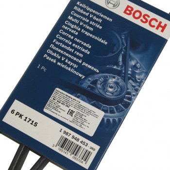 1 129 р. Ремень приводной поликлиновой 6PK1715 BOSCH BOSCH 1987948453 BOSCH 1987948453  с доставкой в г. Кемерово. Увеличить фотографию 2