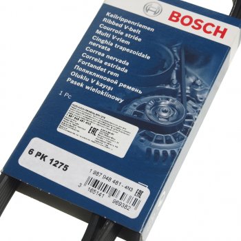 1 549 р. Ремень приводной поликлиновой 6PK1275 ГАЗ,УАЗ дв.405,409 BOSCH BOSCH 1987948481  с доставкой в г. Кемерово. Увеличить фотографию 2