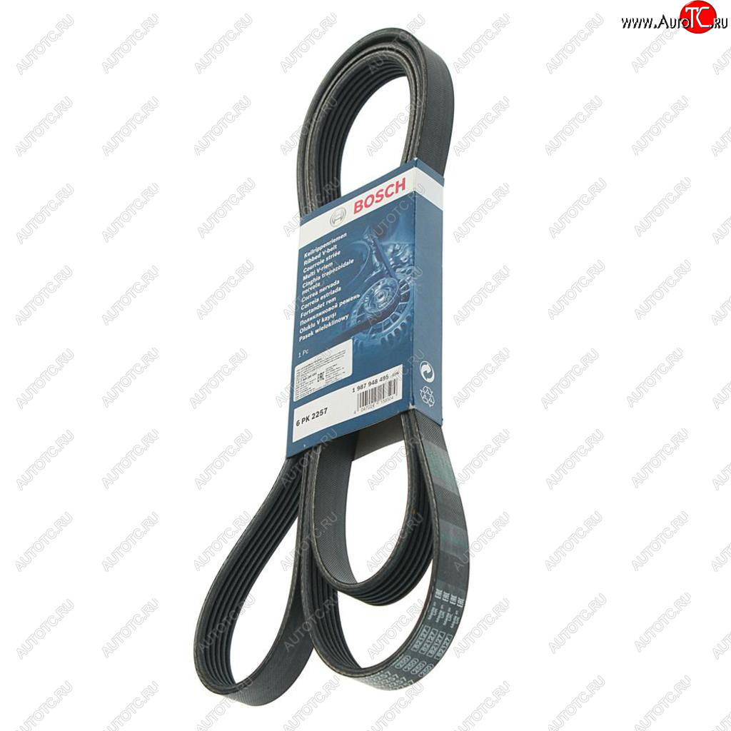 1 289 р. Ремень приводной поликлиновой 6PK2257 BOSCH BOSCH 1987948495  с доставкой в г. Кемерово