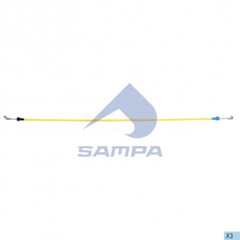 349 р. Трос КАМАЗ-5490 MERCEDES Atego привода замка двери правой SAMPA SAMPA 200.264  с доставкой в г. Кемерово. Увеличить фотографию 1