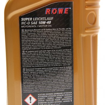 1 059 р. Масло моторное HIGHTEC SUPER LEICHTLAUF A3B4SNCF 10W40 синт.1л ROWE ROWE 20058-0010-99  с доставкой в г. Кемерово. Увеличить фотографию 2