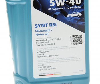 1 599 р. Масло моторное HIGHTEC SYNT RSi A3B4SNCF 5W40 синт.1л ROWE ROWE 20068-0010-99  с доставкой в г. Кемерово. Увеличить фотографию 2