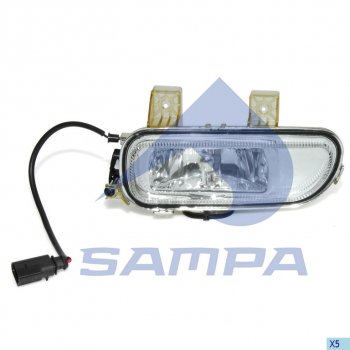 2 399 р. Фара противотуманная КАМАЗ-5490 MERCEDES левая SAMPA SAMPA 201.039  с доставкой в г. Кемерово. Увеличить фотографию 1