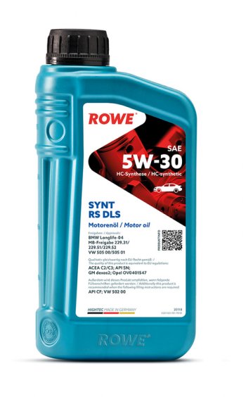 1 959 р. Масло моторное HIGHTEC SYNT RS DLS SNCFC2C3 5W30 синт.1л ROWE ROWE 20118-0010-99  с доставкой в г. Кемерово. Увеличить фотографию 3