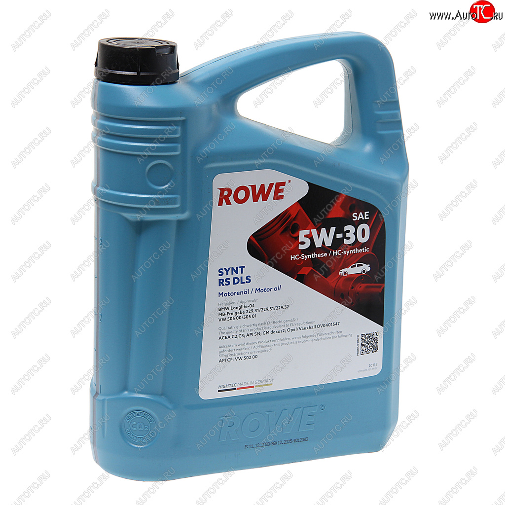 6 999 р. Масло моторное HIGHTEC SYNT RS DLS SNCFC2C3 5W30 синт.4л ROWE ROWE 20118-0040-99  с доставкой в г. Кемерово