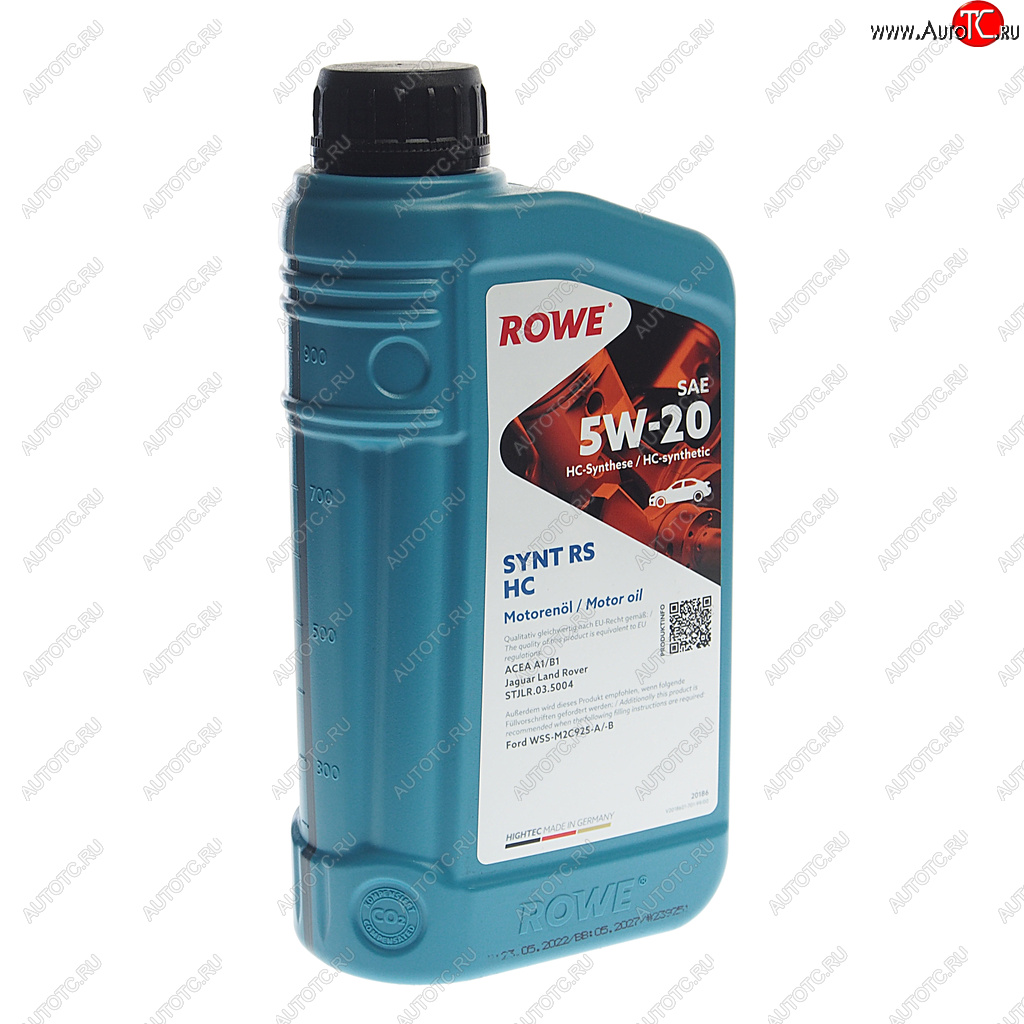 1 499 р. Масло моторное HIGHTEC SYNT RS A1B1 5W20 синт.1л ROWE ROWE 20186-0010-99  с доставкой в г. Кемерово