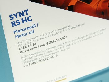 6 349 р. Масло моторное HIGHTEC SYNT RS A1B1 5W20 синт.5л ROWE ROWE 20186-0050-99  с доставкой в г. Кемерово. Увеличить фотографию 2