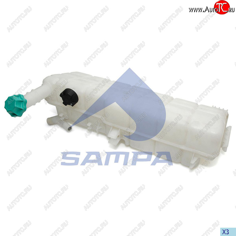 6 549 р. Бачок расширительный КАМАЗ-5490 MERCEDES Axor 2 системы охлаждения SAMPA SAMPA 202.063-01  с доставкой в г. Кемерово