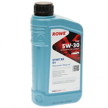 1 449 р. Масло моторное HIGHTEC SYNT RS D1 SPRCSNGF-56A 5W30 синт.1л ROWE ROWE 20212-0010-99  с доставкой в г. Кемерово. Увеличить фотографию 1
