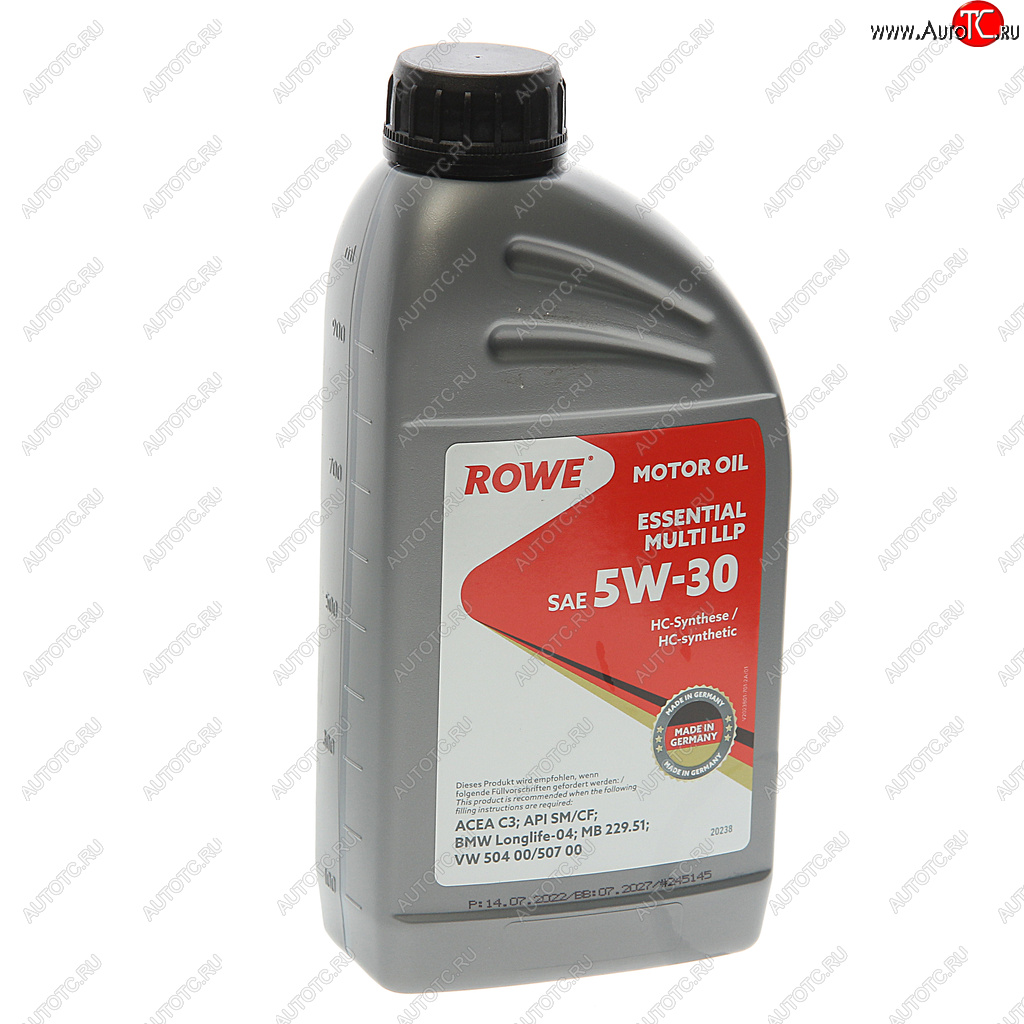 1 929 р. Масло моторное ESSENTIAL MULTI LLP 5W30 синт.1л ROWE ROWE 20238-177-2a  с доставкой в г. Кемерово