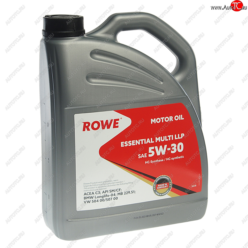 6 899 р. Масло моторное ESSENTIAL MULTI LLP 5W30 синт.4л ROWE ROWE 20238-453-2a  с доставкой в г. Кемерово