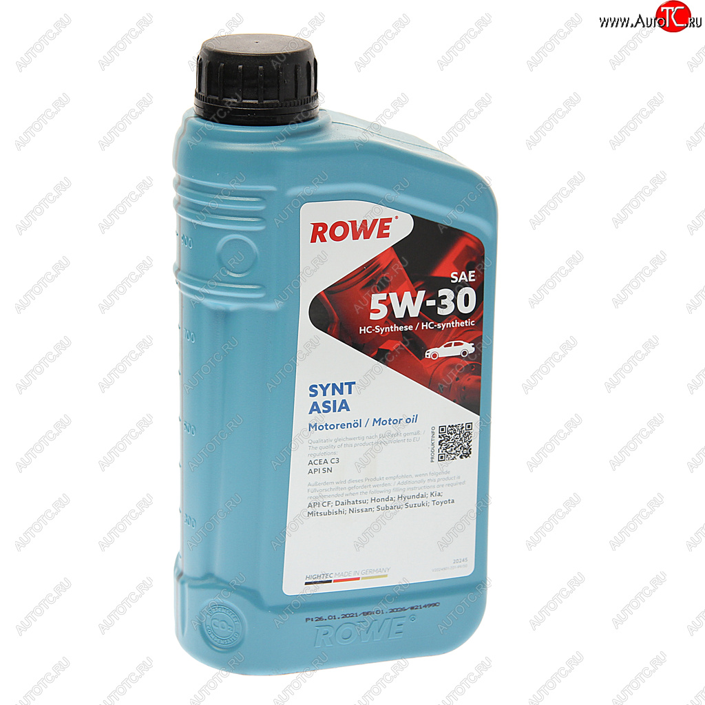 1 499 р. Масло моторное HIGHTEC SYNT ASIA SNCFC3 5W30 синт.1л ROWE ROWE 20245-0010-99  с доставкой в г. Кемерово