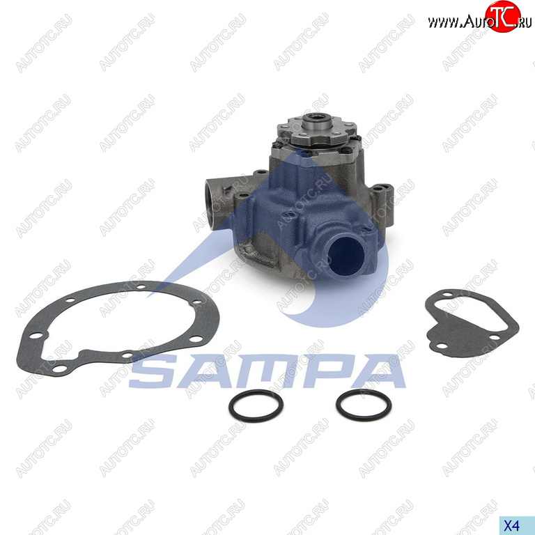 5 599 р. Насос водяной MERCEDES дв.OM364 SAMPA SAMPA 203.009  с доставкой в г. Кемерово
