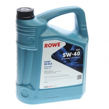 6 999 р. Масло моторное HIGHTEC SYNT RS DLS SN/CF/C2/C3 5W40 синт.5л ROWE ROWE 20307-0050-99 ROWE 20307-0050-99  с доставкой в г. Кемерово. Увеличить фотографию 1