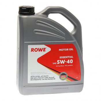 5 449 р. Масло моторное ESSENTIAL SNCFA3B4 5W40 синт.4л ROWE ROWE 20367-453-2a  с доставкой в г. Кемерово. Увеличить фотографию 1