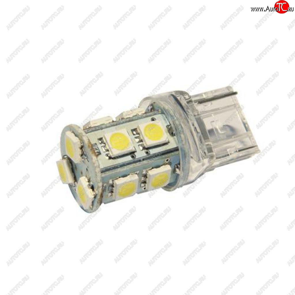 61 р. Лампа светодиодная 24V W21W W3x16d бесцокольная 13 светодиодов Yellow MEGAPOWER MEGAPOWER-AUTOMOTIVE 20384y-24  с доставкой в г. Кемерово