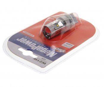 599 р. Лампа светодиодная 12V T20W BA9s 6000K 6 светодиодов блистер (1шт.) MEGAPOWER MEGAPOWER-AUTOMOTIVE 20393swбл  с доставкой в г. Кемерово. Увеличить фотографию 2