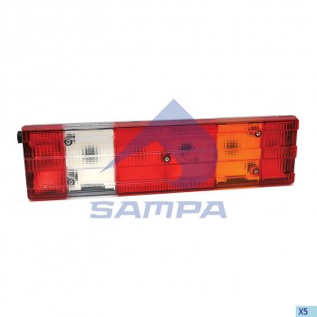 2 599 р. Фонарь задний MERCEDES Actros правый (525х140мм) АМР разъем сбоку SAMPA SAMPA 205.006  с доставкой в г. Кемерово. Увеличить фотографию 1