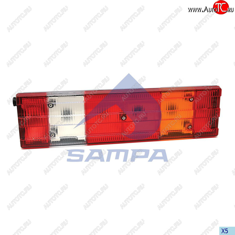 2 599 р. Фонарь задний MERCEDES Actros правый (525х140мм) АМР разъем сбоку SAMPA SAMPA 205.006  с доставкой в г. Кемерово