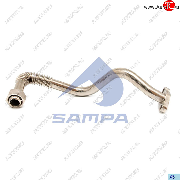 5 199 р. Трубка MERCEDES масляная турбокомпрессора обратная SAMPA SAMPA 205.165  с доставкой в г. Кемерово