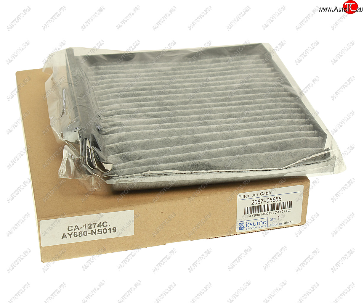 359 р. Фильтр воздушный салона TOYOTA Corolla,Rav 4 (06-) LEXUS GS (05-) угольный ITSUMO ITSUMO 2087-05655  с доставкой в г. Кемерово