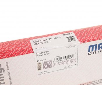 4 199 р. Кольца поршневые RENAULT (DCi11MIDR062356) d=123.03 (на 1 поршень) MAHLE MAHLE 20959n0  с доставкой в г. Кемерово. Увеличить фотографию 4