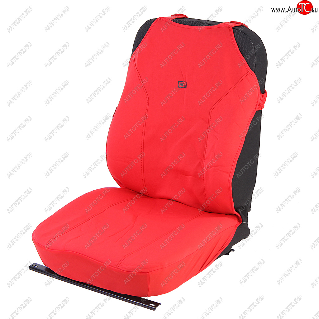 1 399 р. Универсальные чехлы сидений (майка, 4 предм., полиэстер) Bingo Front CARFASHION   (красные)  с доставкой в г. Кемерово