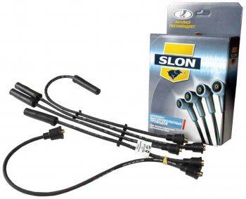 969 р. Провод высоковольтный ВАЗ-2101-2107 комплект силикон SLON SLON 2101-3707080  с доставкой в г. Кемерово. Увеличить фотографию 1
