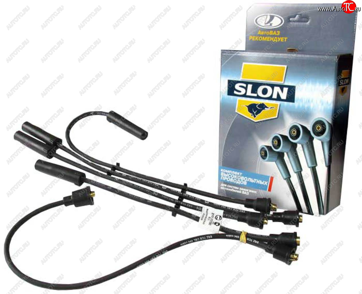 969 р. Провод высоковольтный ВАЗ-2101-2107 комплект силикон SLON SLON 2101-3707080  с доставкой в г. Кемерово