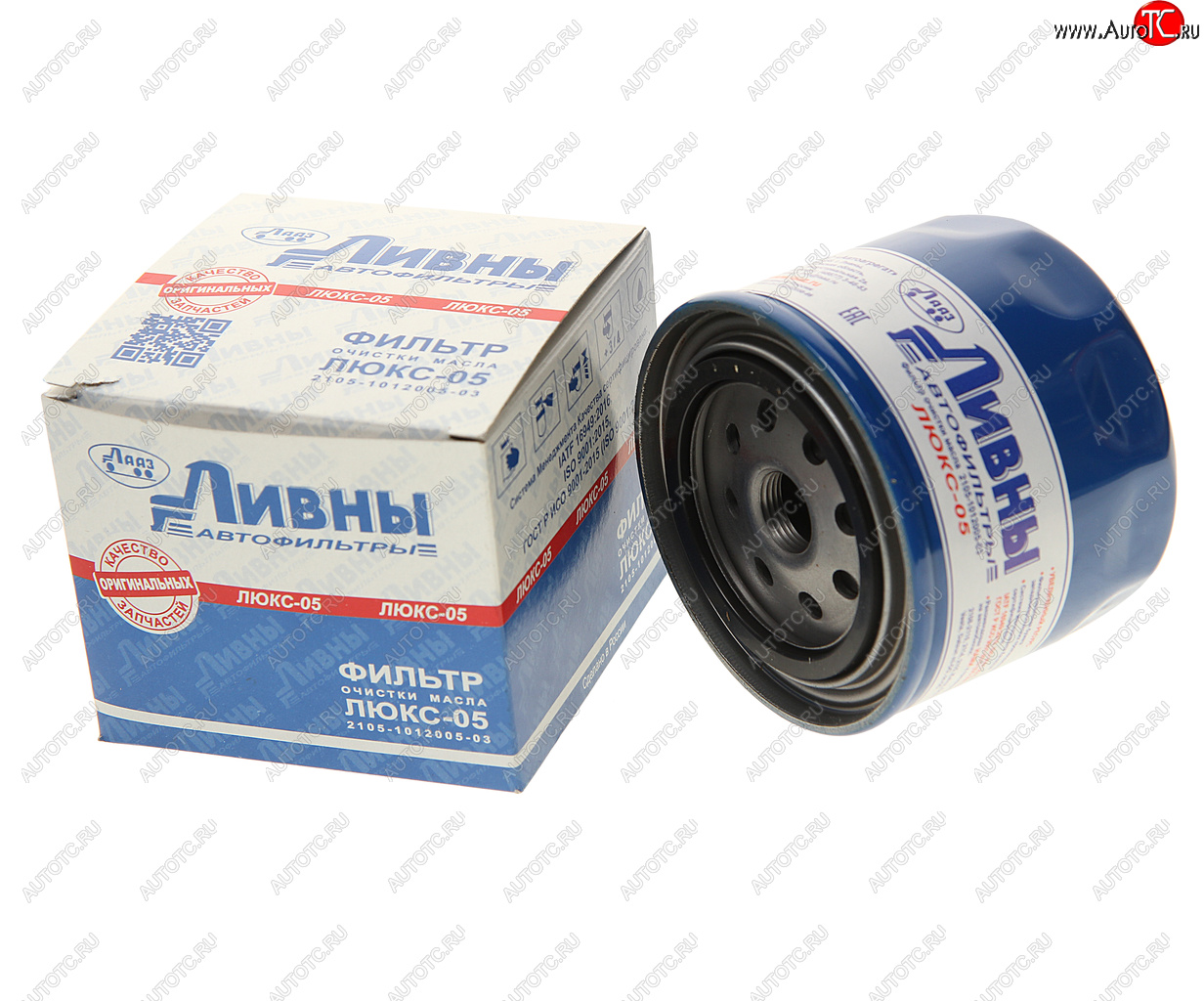 369 р. Фильтр масляный ВАЗ-2101-2107,2121-21213,УАЗ (инд.упаковка) ЛЮКС Ливны ЛИВНЫ 2105-1012005-03  с доставкой в г. Кемерово